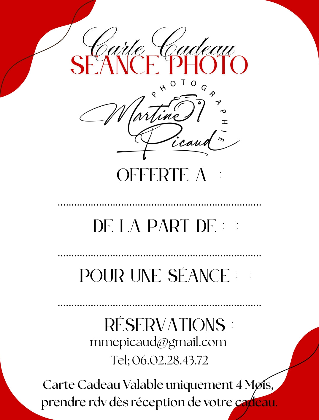Lot de 10 Cartes Cadeaux Personnalisées - Métal assorties Noël