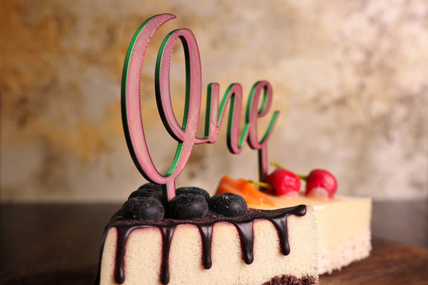 Cake Topper One Classique Multicolore