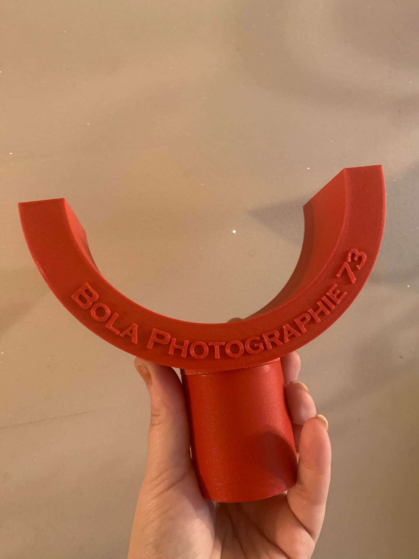 Mentonnière Unicolore pour Photographie d'Iris - Personnalisable.