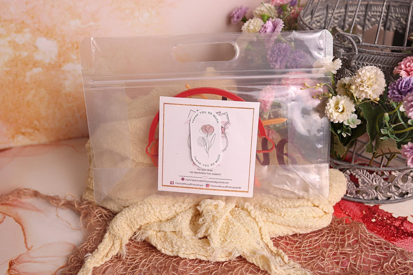Pochette Cake Topper Assortis x4
