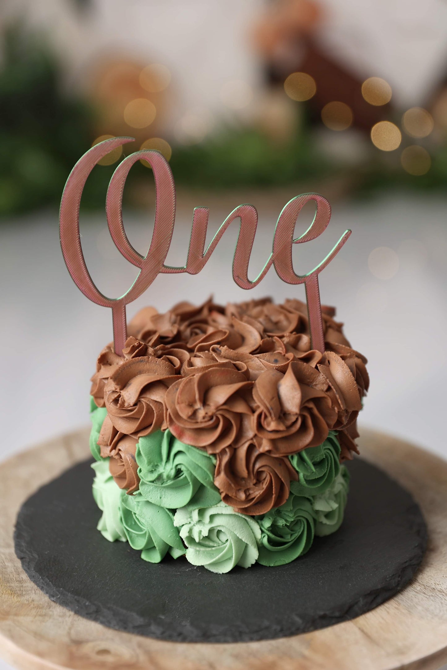 Cake Topper One Classique Multicolore