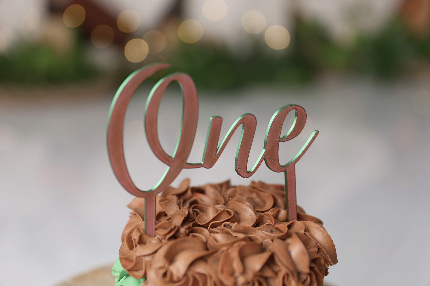 Cake Topper One Classique Multicolore