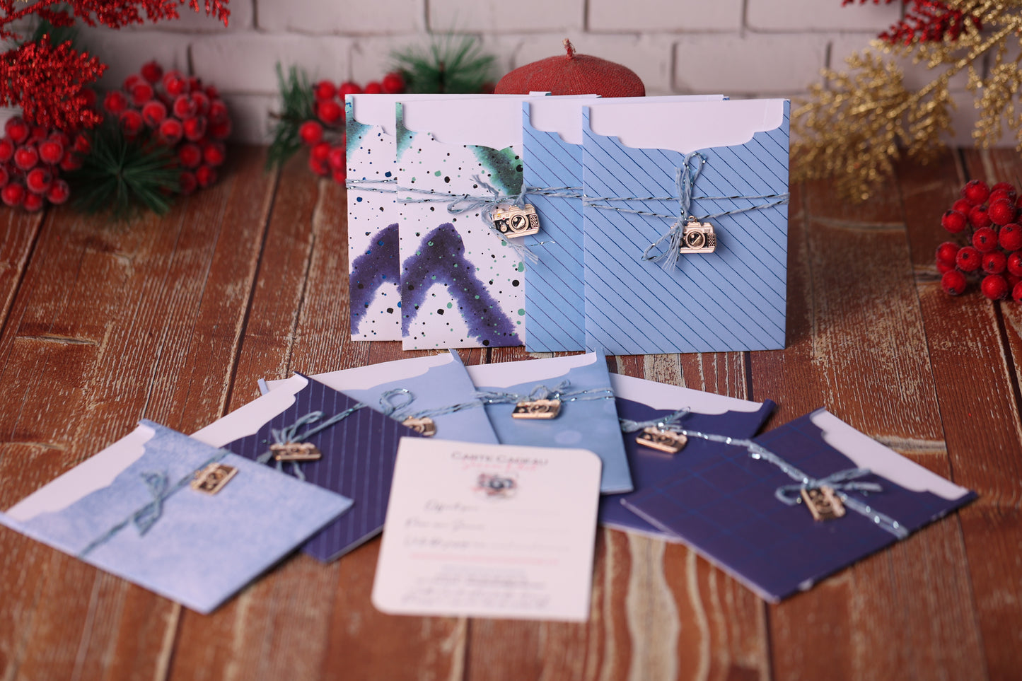 Lot de 10 Cartes Cadeaux Personnalisées