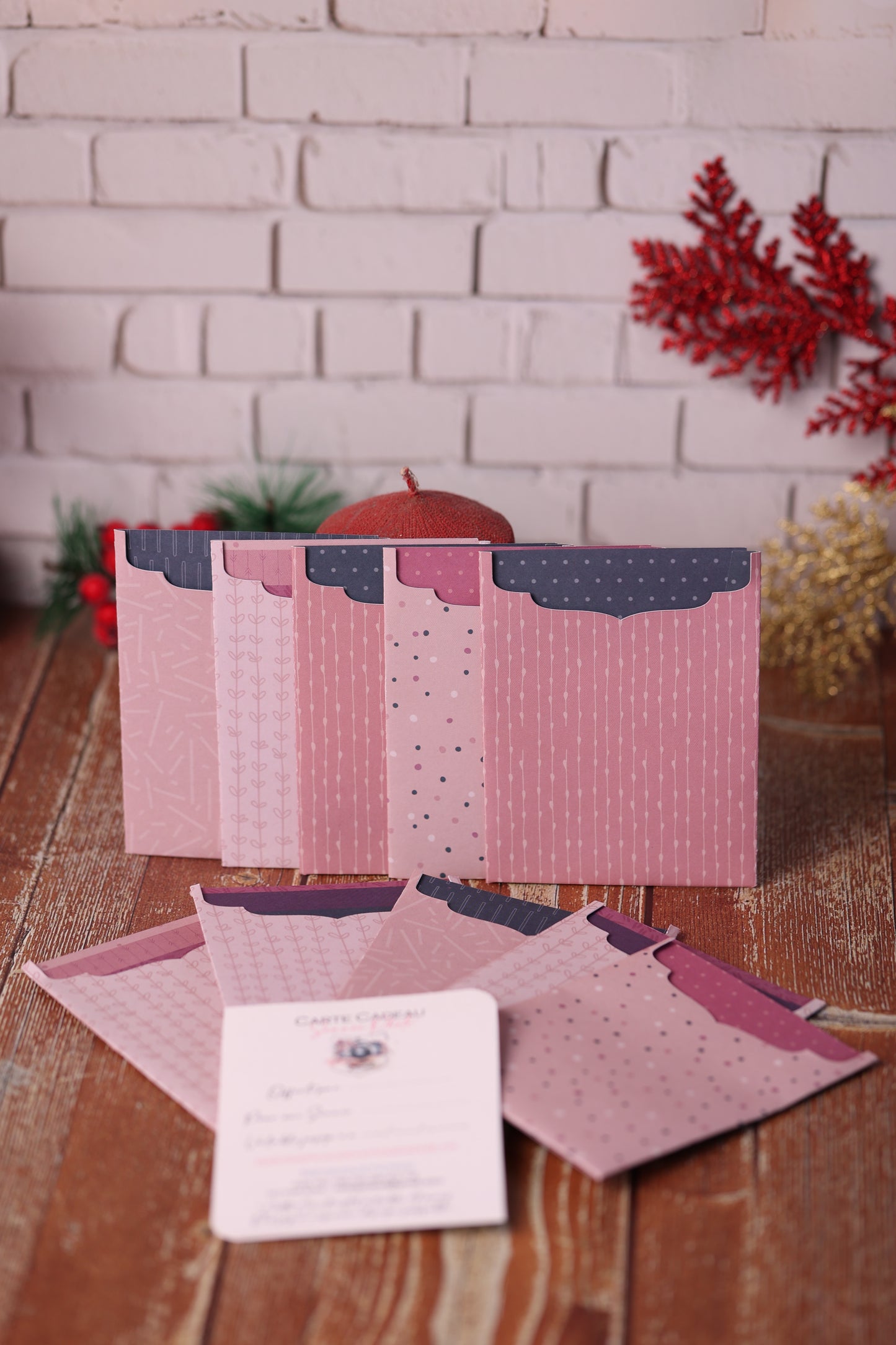 Lot de 10 Cartes Cadeaux Personnalisées