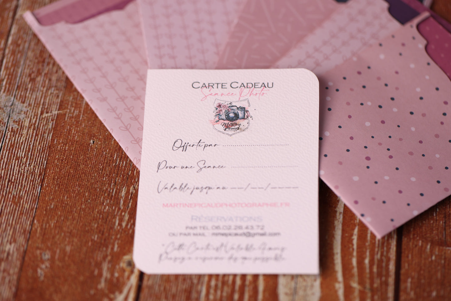 Lot de 10 Cartes Cadeaux Personnalisées