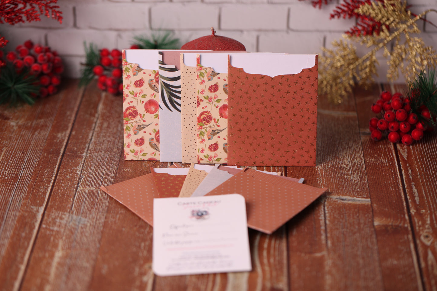 Lot de 10 Cartes Cadeaux Personnalisées