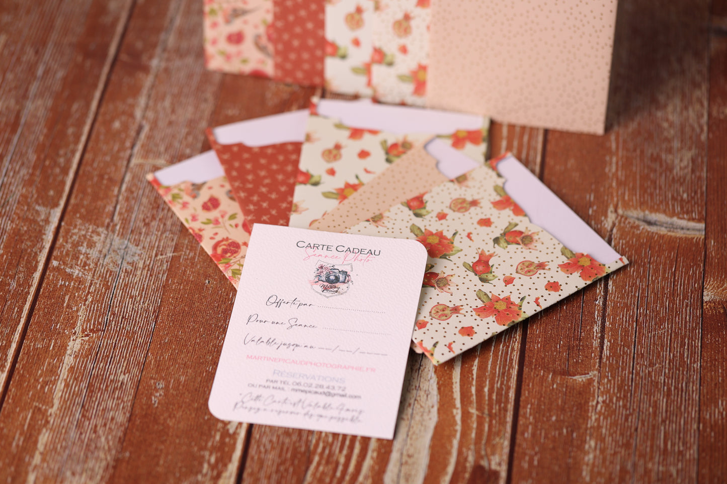 Lot de 10 Cartes Cadeaux Personnalisées Automne