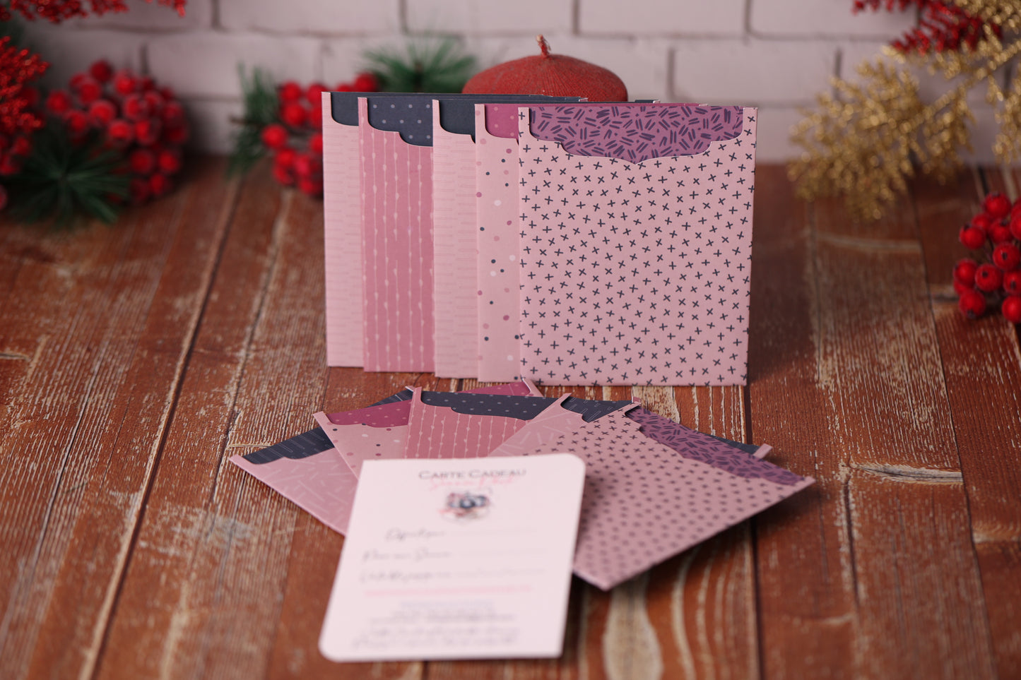 Lot de 10 Cartes Cadeaux Personnalisées