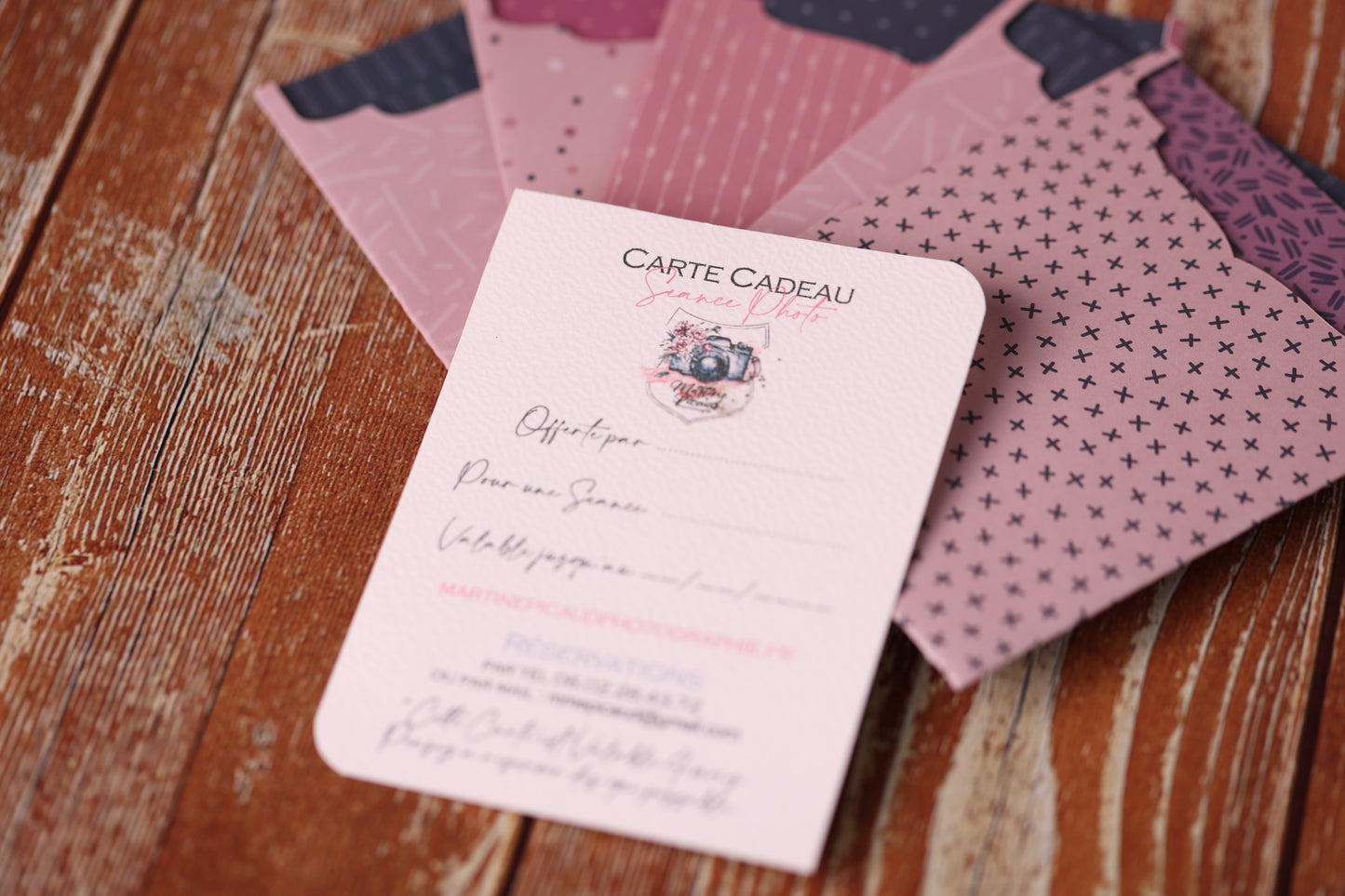 Lot de 10 Cartes Cadeaux Personnalisées
