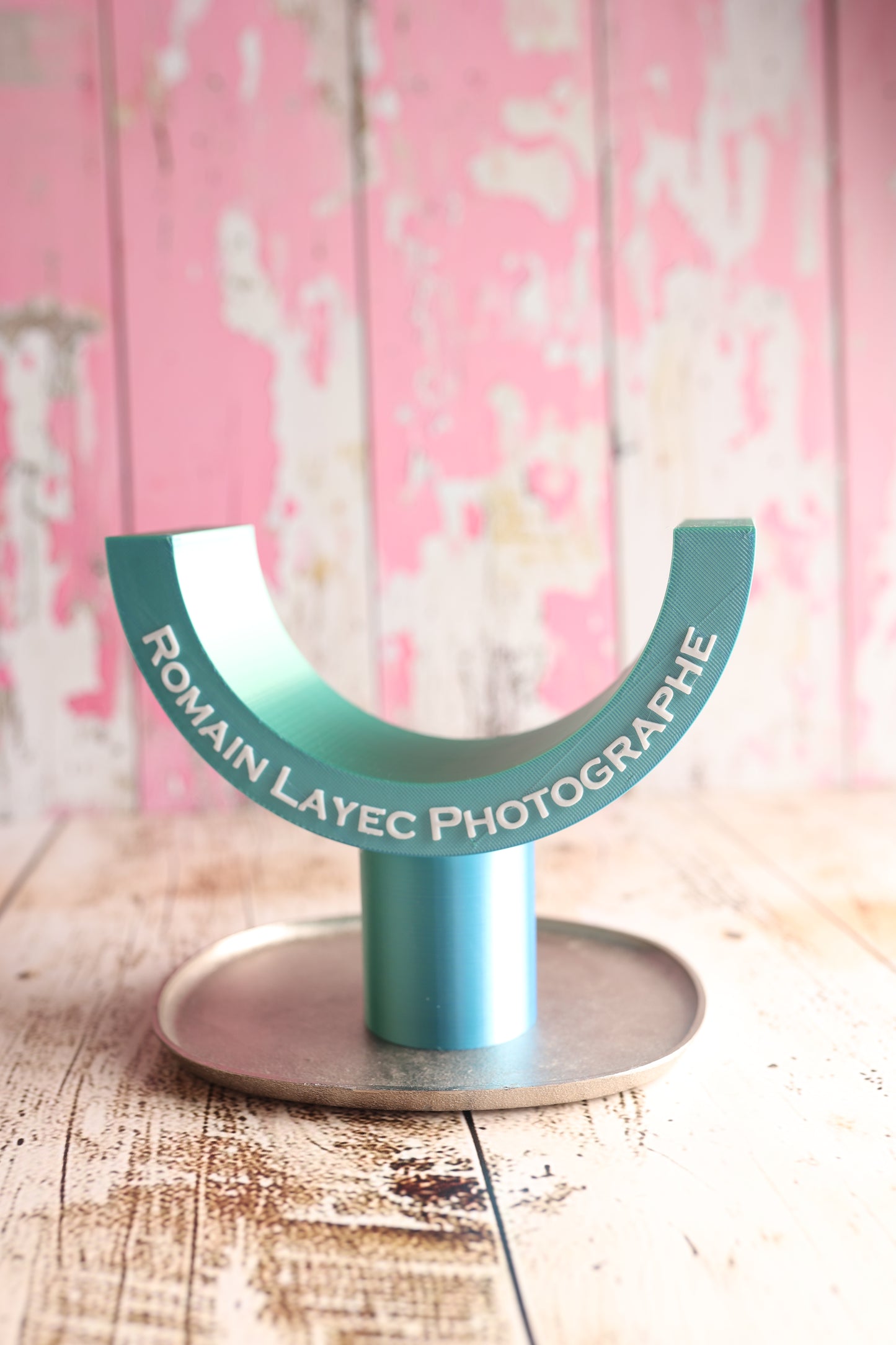 Mentonnière Unicolore pour Photographie d'Iris - Personnalisable.