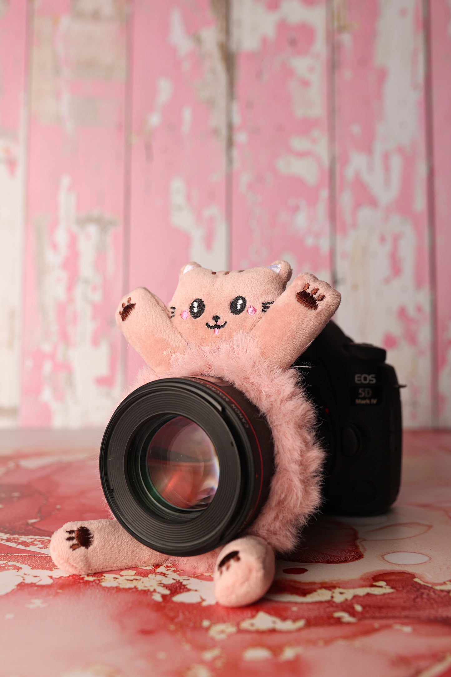 Doudou pour Objectif - Modèle LOLA le Chat Rose