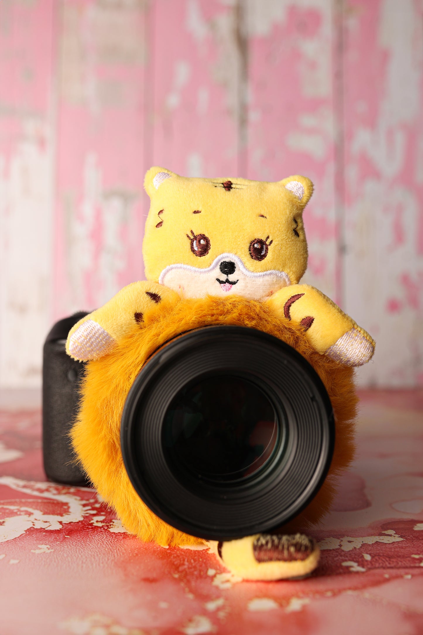 Doudou pour Objectif - Modèle JOJO le Tigre Jaune
