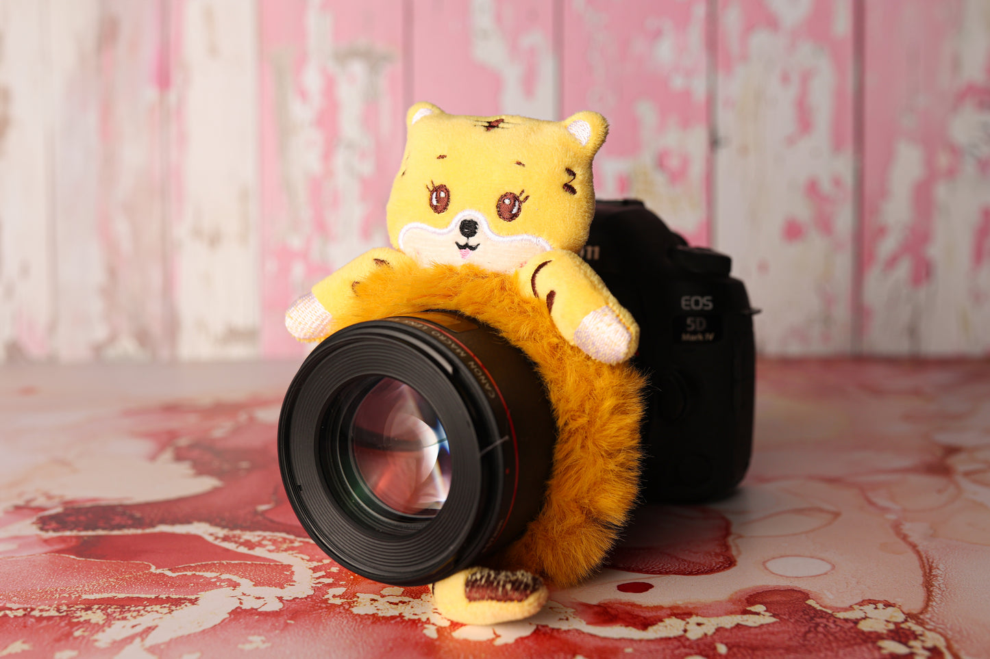 Doudou pour Objectif - Modèle JOJO le Tigre Jaune
