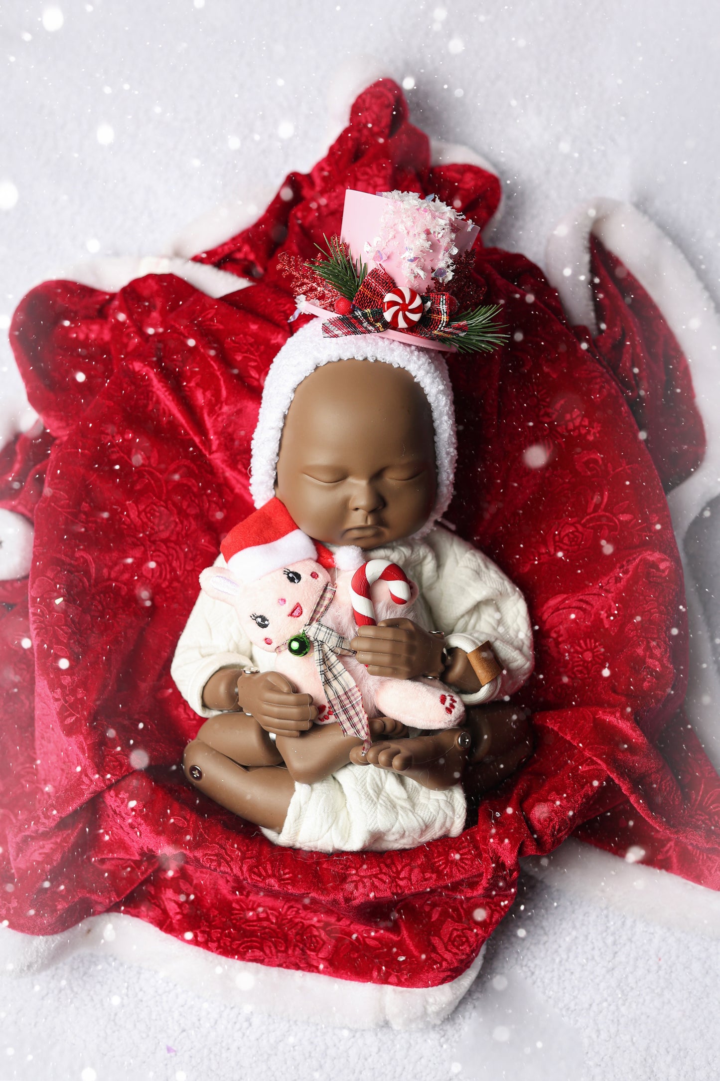 Bonnet Little Snowman - Version Pinky - Modèle I