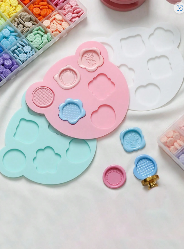 Tapis Silicone pour Création de Cachets de Cire - Modèle Ourson