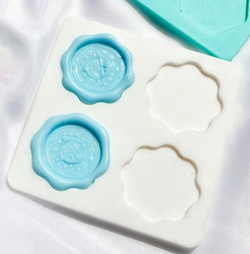 Tapis Silicone pour Création de Cachets de Cire - Petit Modèle Carré