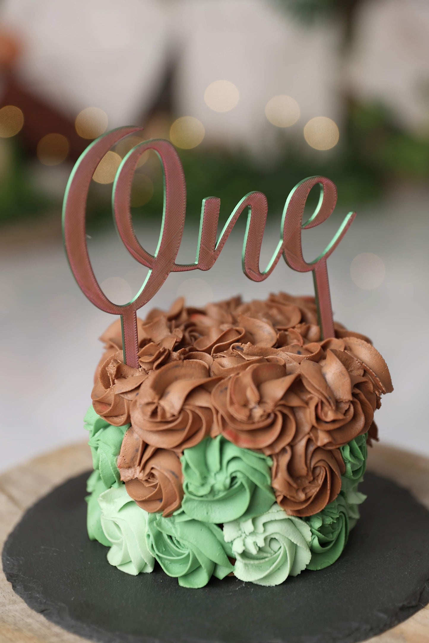 Cake Topper One Classique Multicolore