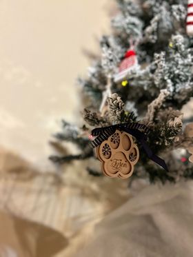 Suspension de Noël Pour Chat / Chien Nom personnalisé