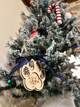 Suspension de Noël Pour Chat / Chien Nom personnalisé