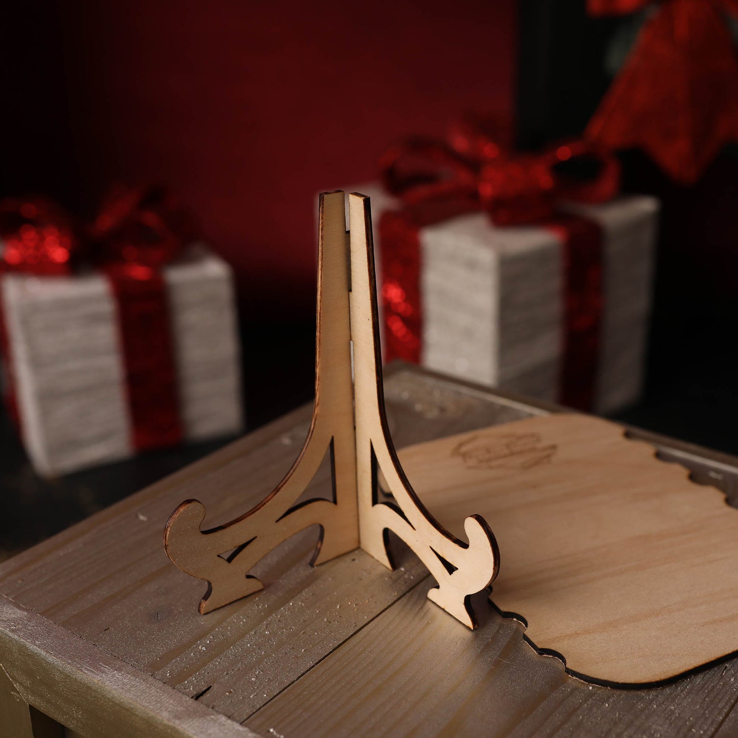 Présentoir en Bois Personnalisé - Gravé