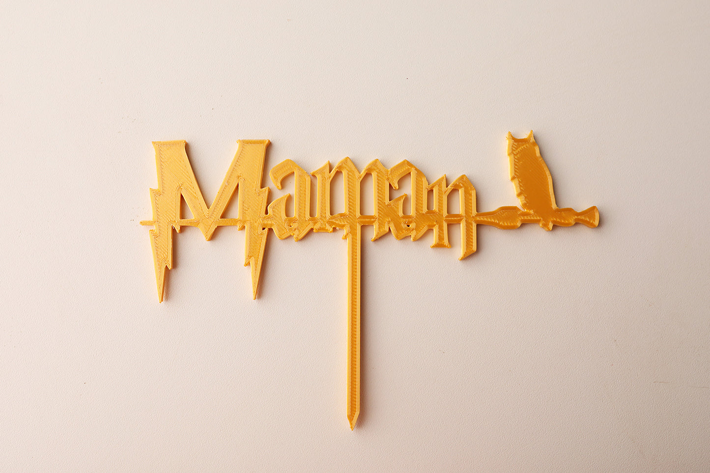 Cake Topper "MAMAN" façon Harry Potter.
