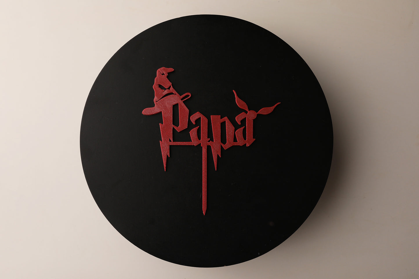 Cake Topper "PAPA" façon Harry Potter