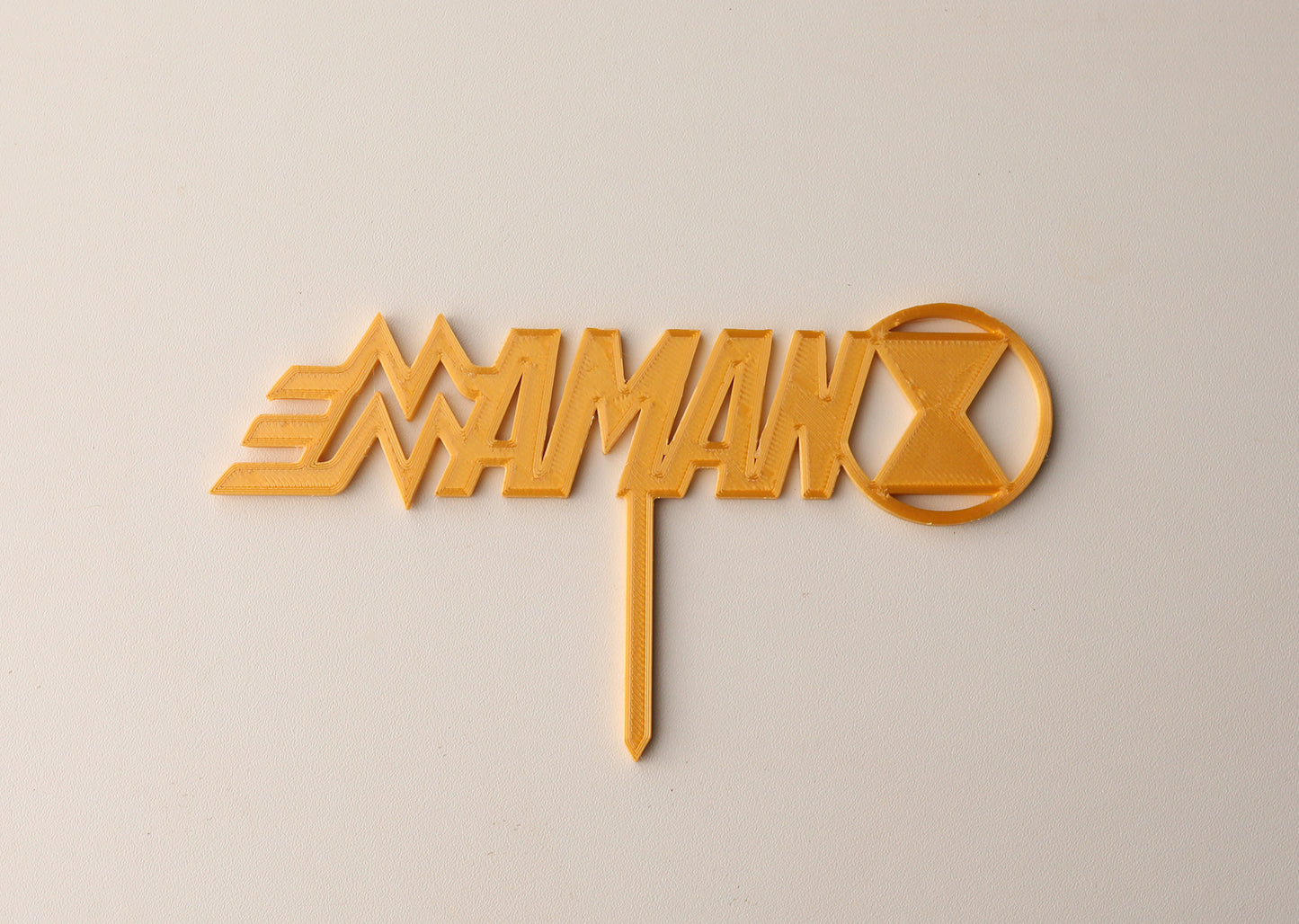 Cake Topper "MAMAN" façon Supers Héroïnes