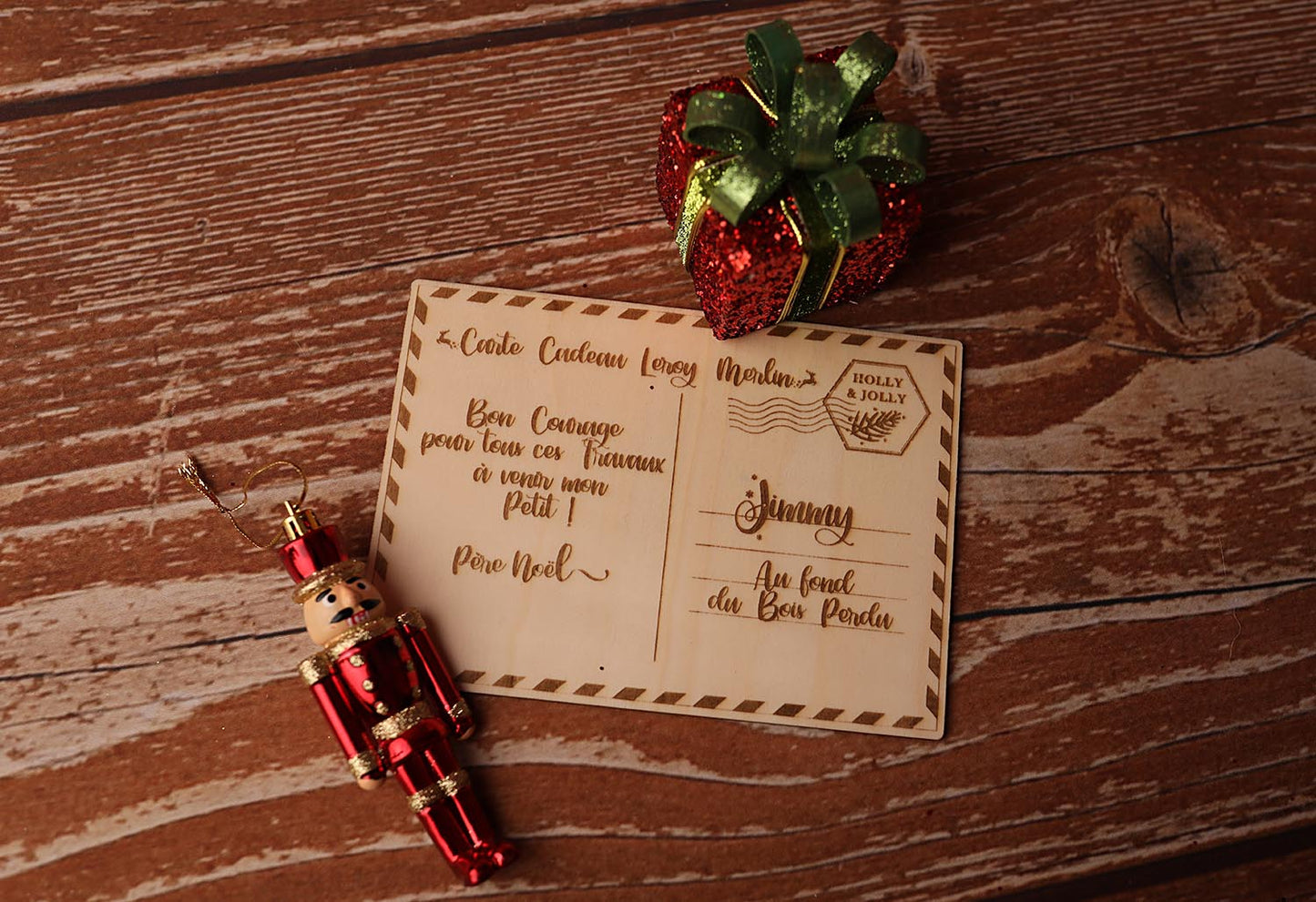 Carte Cadeau façon Carte Postale - Version Noël