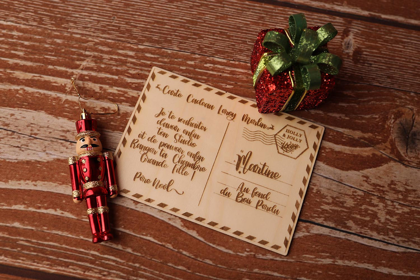 Carte Cadeau façon Carte Postale - Version Noël