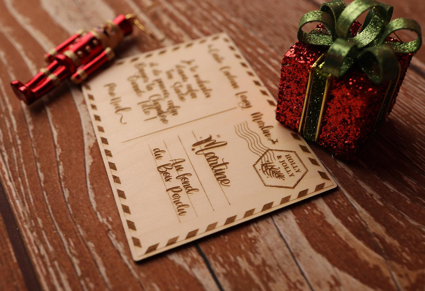 Carte Cadeau façon Carte Postale - Version Noël
