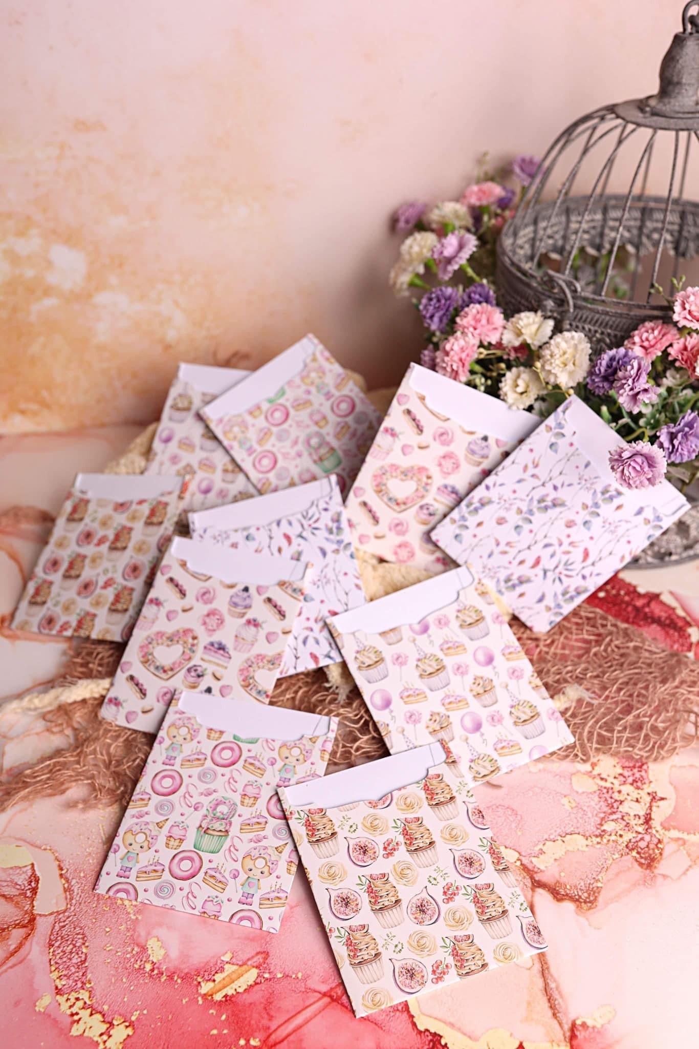 Lot de 10 Cartes Cadeaux Personnalisées - Gourmandises