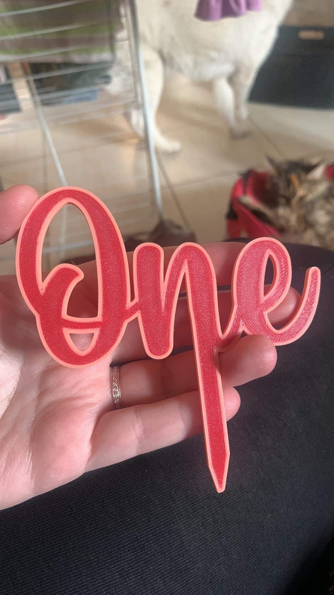 Cake Topper Sweety One Bicolore