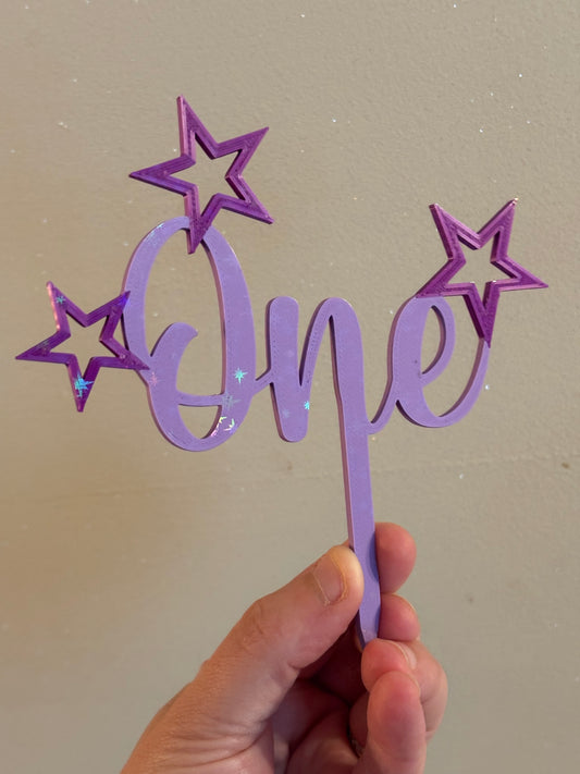 Cake Topper One Stars