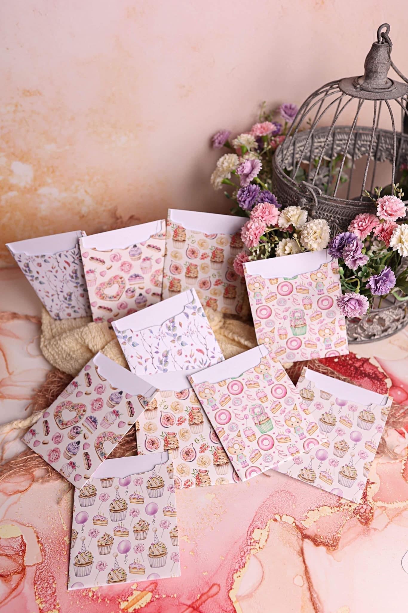Lot de 10 Cartes Cadeaux Personnalisées - Gourmandises