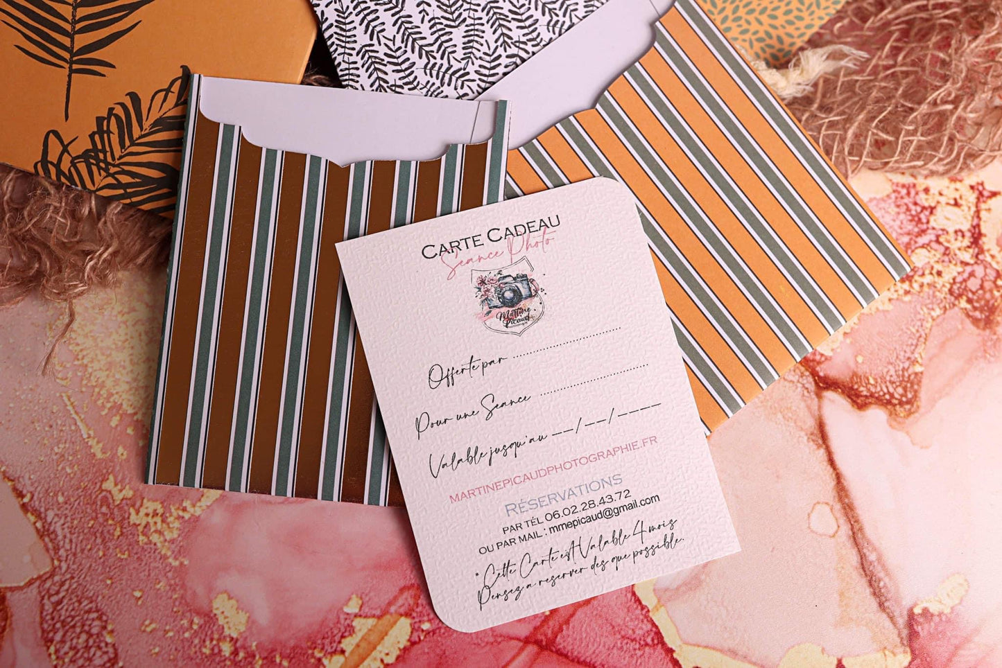 Lot de 10 Cartes Cadeaux Personnalisées