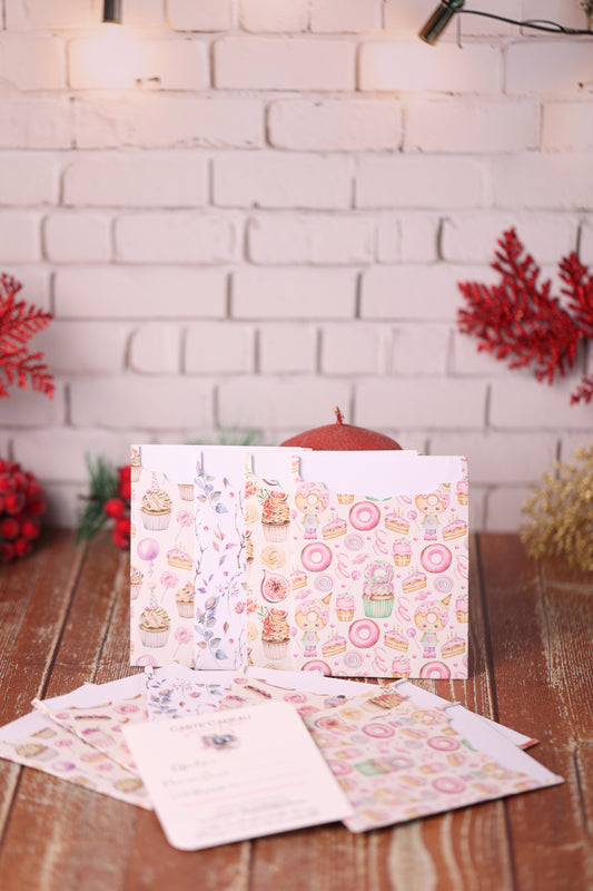 Lot de 10 Cartes Cadeaux Personnalisées - Gourmandises