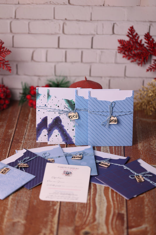 Lot de 10 Cartes Cadeaux Personnalisées