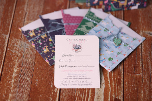 Lot de 10 Cartes Cadeaux Personnalisées - Noël Fun assorties