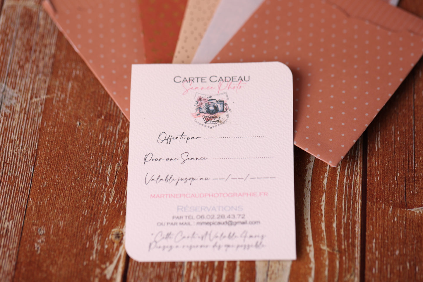 Lot de 10 Cartes Cadeaux Personnalisées