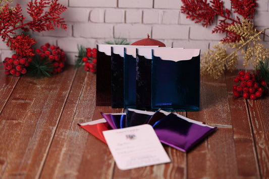 Lot de 10 Cartes Cadeaux Personnalisées - Métal assorties Noël