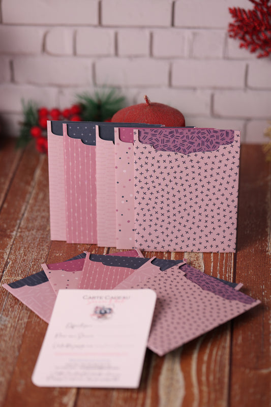 Lot de 10 Cartes Cadeaux Personnalisées