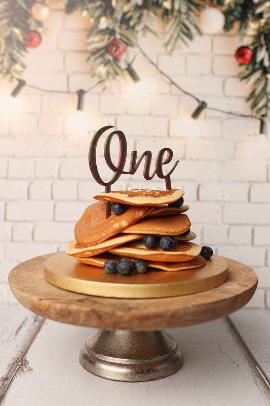 Cake Topper One Classique Multicolore