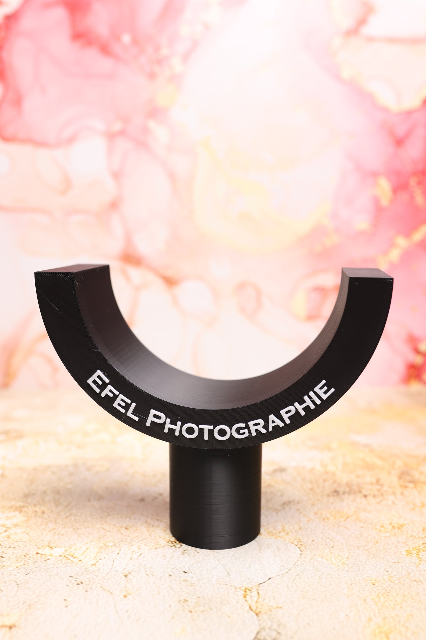 Mentonnière Unicolore pour Photographie d'Iris - Personnalisable.