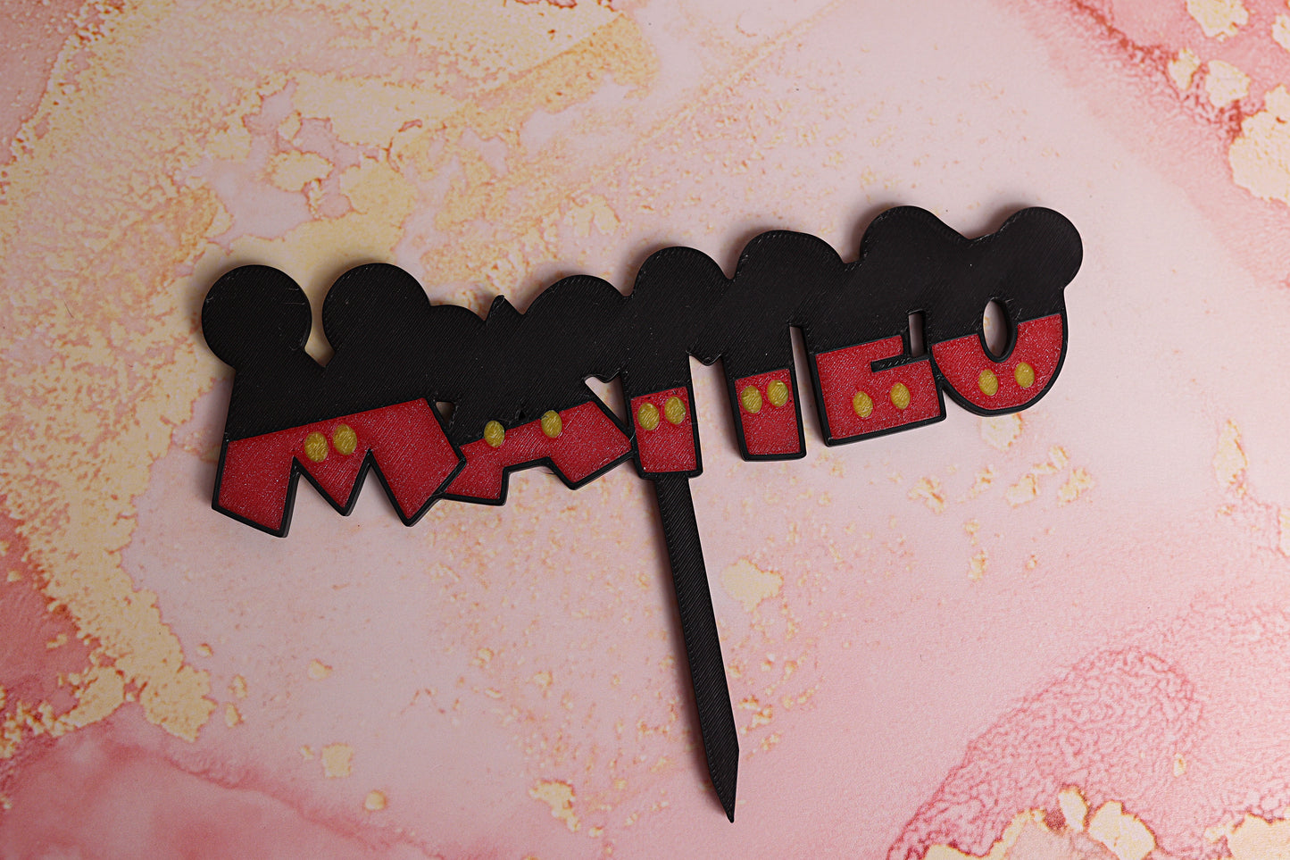 Cake Topper Mouse Prénom Personnalisé