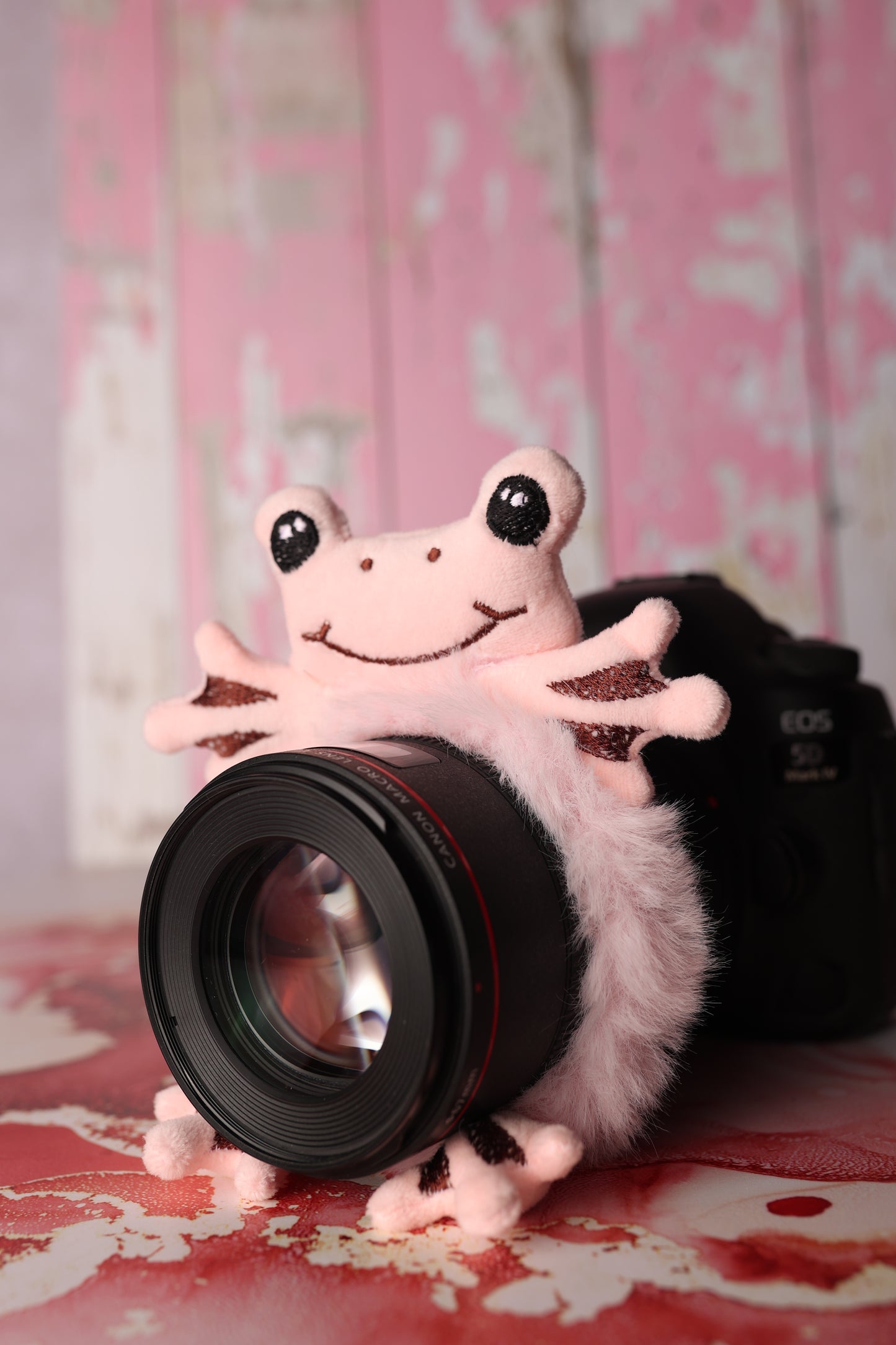 Doudou pour Objectif - Modèle ROSY la Grenouille Rose