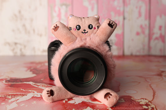 Doudou pour Objectif - Modèle LOLA le Chat Rose