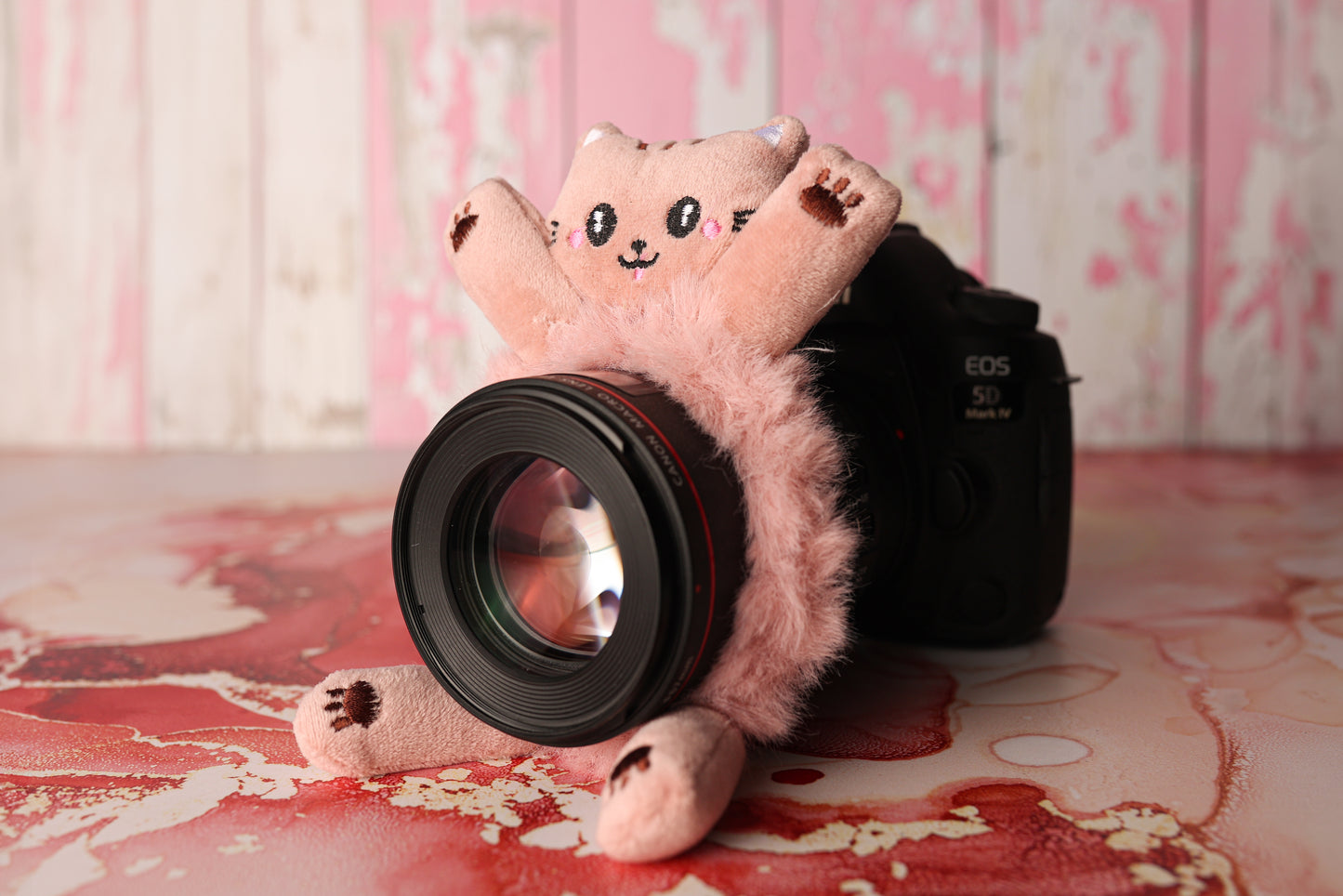 Doudou pour Objectif - Modèle LOLA le Chat Rose
