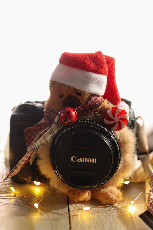 Doudou pour Objectif - Modèle PepperMint COOKIE le Capybara de Noël