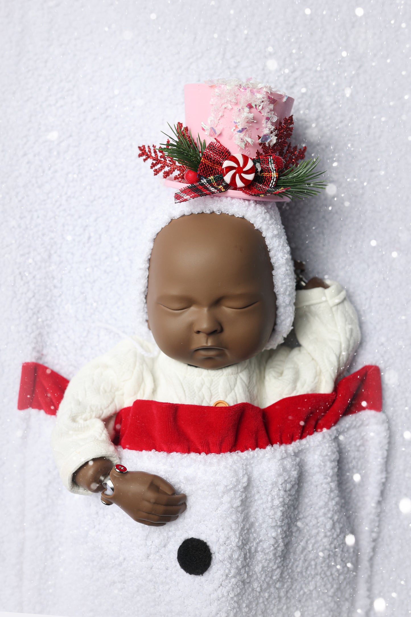 Bonnet Little Snowman - Version Pinky - Modèle I