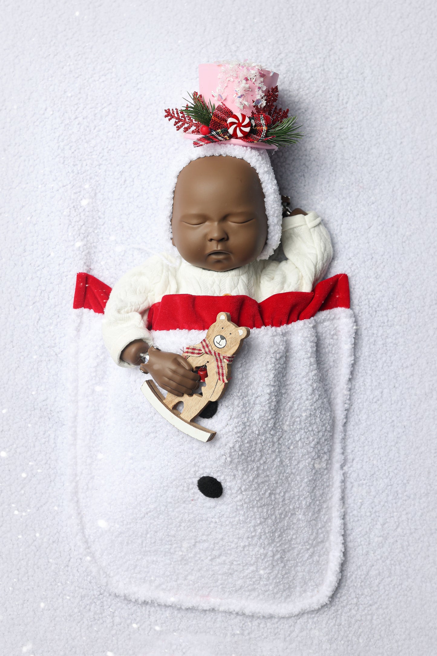 Bonnet Little Snowman - Version Pinky - Modèle I